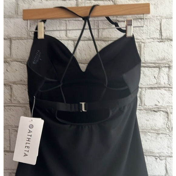 NWT ATHLETA Prism Tankini Molded Cup Swim Tankini Black Size Small - Picture 5 of 8